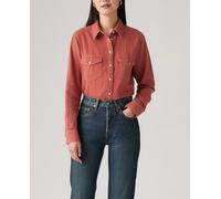 Levi's Camisa vaquera de mujer de manga larga. Rojo 40 (M)