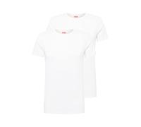 Levi's Levis Men Solid Crew 2p T-Shirt, Blanco (White 300), S (Pack de 2) para Hombre