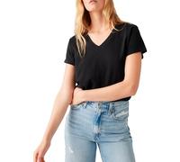 Levi'S Camiseta Boxy con Cuello en V para Mujer, Caviar Slub, M