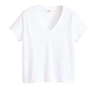 Levi'S Camiseta Boxy con Cuello en V para Mujer, Color Blanco., M