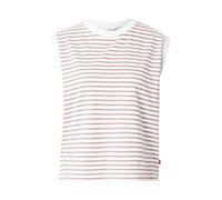 LEVI'S ® Camiseta 'Boxy Tank Top' marrón / blanco S marrón / blanco