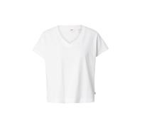 Levi's Boxy Vneck tee Camiseta, White + Slub, S Mujeres
