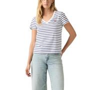 Levi's Camiseta Cuello en V para Mujer, Emily Stripe Bright, XS