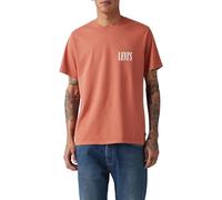 Levi's Camiseta de Ajuste Relajado para Hombre, Logotipo del póster, Ssnl Serif Logo Etru, S