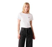 Levi'S Camiseta de Manga Corta para Mujer Essential Housemark, Color Blanco., L