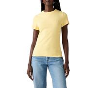 Levi'S Camiseta de Manga Corta para Mujer Essential Housemark, Mood Yellow, M