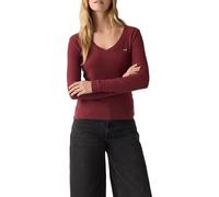 Levi's Camiseta de Manga Larga para Mujer Essential Housemark, Truffle Chocolate, L