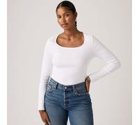 LEVI'S Camiseta de manga larga y cuello cuadrado. Color Blanco
