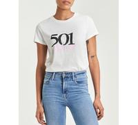 Levi's Camiseta de mujer 501 de manga corta y cuello redondo. default 36/XS
