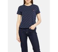 Levi's Camiseta de mujer de manga corta cuello redondo. Blanco 42/L