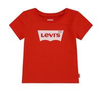 Levi's Camiseta de murciélago para niñas, Color Rojo, Rosso, 2 años