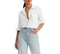 Levi's Camiseta Doreen Utility Woven, Blanco Brillante, S para Mujer