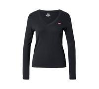 Levi's Essential Hm LS Vneck Camiseta, Caviar, L para Mujer