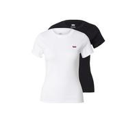 LEVI'S ® Camiseta 'Essential' negro / blanco L negro / blanco
