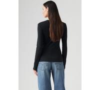 Levi's Essential Hm LS tee Camiseta, Caviar, S para Mujer