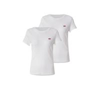 Levi's Camiseta para Mujer, 2 Unidades, Color Blanco, Talla XS