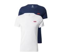 Levi's 2-Pack Crewneck Graphic Tee, Camiseta, Hombre, Chesthit White/Dress Blues, S