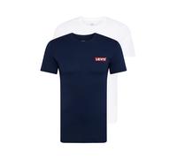 LEVI'S ® Camiseta 'Graphic Crewneck Tee - 2 Pack' navy / rojo sangre / blanco, Talla M