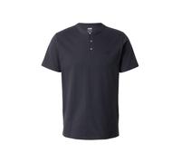 Levi's Camiseta de hombre de manga corta tipo henley. Negro L