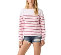 Levi's Camiseta Marin para Mujer, diseño de Rayas Magnolia, Talla M