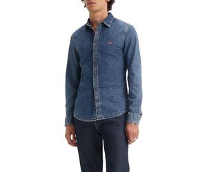 Levi's Camiseta para Hombre LS Battery Hm Slim, Trinity Medium Wash, XXL