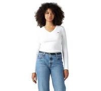 Levi's Camiseta para Mujer Essential Hm LS Vneck, Color Blanco., M