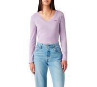 Levi's Camiseta para Mujer Essential Hm LS Vneck, Heirloom Lilac, XS