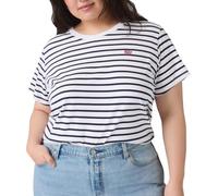 Levi'S Camiseta para Mujer Pl The tee, Emily Stripe Bright, 3XL Grande
