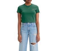 Levi'S Camiseta para Mujer The tee Striped Chesthit Logo, Bistro Green, L