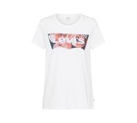 Levi's The Perfect Tee Camiseta, Housemark Photo Fill - White, L Mujer