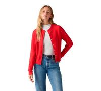 Levi'S Cardi Tara Super Soft Crewneck Cardi - Chaqueta de Punto para Mujer, Color Rojo., L