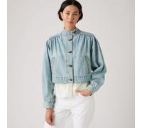 LEVI'S Cazadora vaquera corta con cuello alto. Color Denim Claro