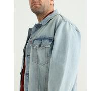 Levi's Cazadora vaquera de hombre lavado azul claro tallas grandes. Azul claro 4XL (62)