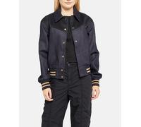 Levi's Cazadora vaquera de mujer estilo varsity. Azul marino 38/S