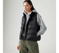 Levi's Chaleco acolchado con cuello alto. Talla XS. Color Negro