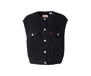 LEVI'S ® Chaleco 'Collarless Shrunken '90s Trucker Vest' negro denim M negro denim