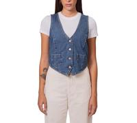Levi's - Chaleco de mujer de mezclilla, turquesa, S