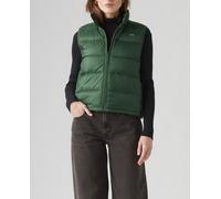 Levi's Chaleco ligero de mujer con cierre cremallera. Verde oscuro 40 (M)