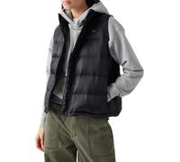 Chaleco acolchado con cuello alto Mujer Talla XS. Color Negro