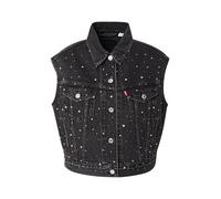LEVI'S ® Chaleco 'Shrunken '90s Trucker Vest' negro denim, Talla S