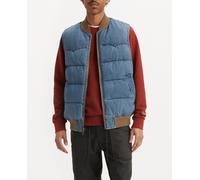 Levi's Chaleco vaquero de hombre guateado con cremallera. Azul S