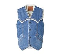LEVI'S ® Chaleco 'Western Denim Sherpa Vest' azul denim M azul denim
