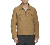 Levi's Chaqueta de camionero clásica de piel sintética para hombre, marrón claro (Tan Faux Suede), XX-Large