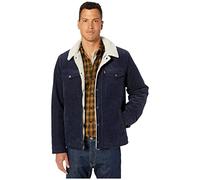 Levi's Chaqueta de camionero con forro de sherpa de pana para hombre (estándar y grande y alto) mezclilla, azul marino, XXL