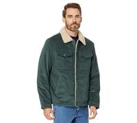 Levi's Chaqueta de camionero con forro de sherpa de pana para hombre (talla regular y grande y alto), Atlantis Wide Wale, M, Atlantis Wide Wale, M