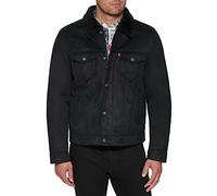 Levi's, Chaqueta de piel sintética clásica para hombre, Piel sintética negra., X-Large
