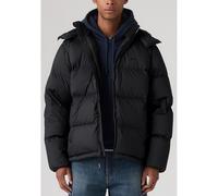 LEVI'S Chaqueta de plumas acolchada con capucha, ROCKWELL. Color Negro azabache ripstop