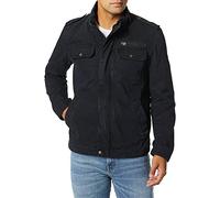 Levi's Chaqueta militar de algodón lavado para hombre (talla regular, grande y alta), Azul marino sin relleno., X-Large
