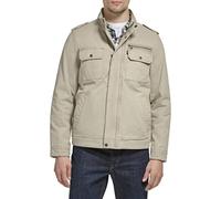 Levi's Chaqueta militar ligera de algodón con cuello alto para hombre, Relleno de piedra, L