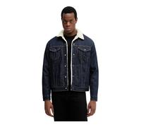 Levi's TYPE 3 SHERPA TRUCKER DARK INDIGO - FLAT M Azul